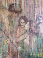 Jeux d'eau Ravel oil on canvas Eshurin Rostislav