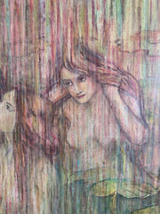 Jeux d'eau Ravel oil on canvas Eshurin Rostislav