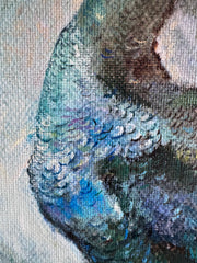 Peacock oil on canvas Eshurin Rostislav