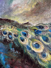 Peacock oil on canvas Eshurin Rostislav