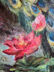 Peacock oil on canvas Eshurin Rostislav