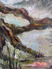 Peacock oil on canvas Eshurin Rostislav