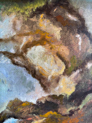 Peacock oil on canvas Eshurin Rostislav