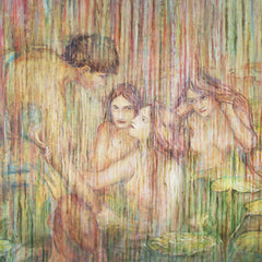 Jeux d'eau Ravel oil on canvas Eshurin Rostislav Игра воды Равель холст, масло Ешурин Ростислав 