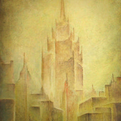 Eshurin Rostislav Ешурин Ростислав אישורין רוסטיסלב Window view series Megapolis; oil on canvas; 80х60cm; 2008 Из серии Вид из окна Мегаполис; холст, масло; 80х60см; 2008