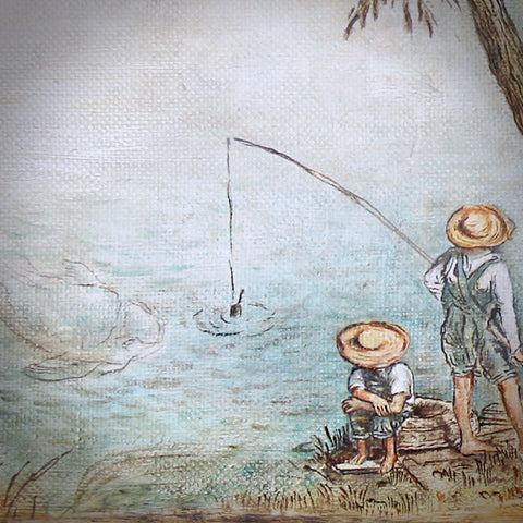 Fisherfolk of luck oil on canvas Eshurin Rostislav
