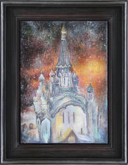 Window view series the Temple oil on canvas Eshurin Rostislav  Из серии Вид из окна Храм холст, масло Ешурин Ростислав