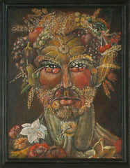 Bacchus Archibaldo style oil on canvas Eshurin Rostislav Вакх в стиле Арчибольдо  холст, масло Ешурин Ростислав