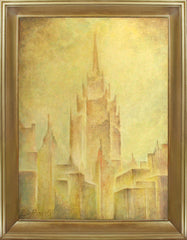 Eshurin Rostislav Ешурин Ростислав אישורין רוסטיסלב Window view series Megapolis; oil on canvas; 80х60cm; 2008 Из серии Вид из окна Мегаполис; холст, масло; 80х60см; 2008
