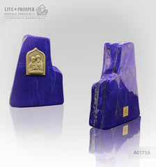 Bronze overlay of the icon figures of Peter and Fevronia with lapis lazuli on a dolerite plate Бронзовая накладка иконки Петра и Февронии с лазуритом на пластине из долерита подарок на день всех влюбленных подарок любимой любовь gift store Love gift камень любви stone of love 