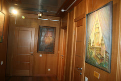 Eshurin Rostislav Ешурин Ростислав אישורין רוסטיסלב Window view series - Night mood; canvas, oil; 80x60cm; 2008 Из серии Вид из окна - Ночное настроение; холст, масло; 80х60см; 2008 