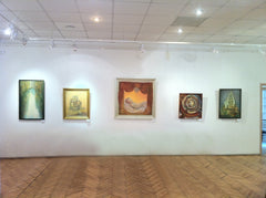 Eshurin Rostislav Ешурин Ростислав אישורין רוסטיסלב Window view series - Night mood; canvas, oil; 80x60cm; 2008 Из серии Вид из окна - Ночное настроение; холст, масло; 80х60см; 2008 