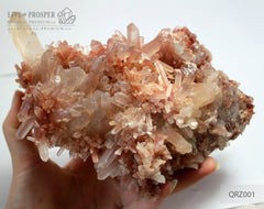 Red Quartz Crystal Cluster Specimen  Красный кварц – выставочный образец 