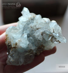 Sky Blue aquamarine 705 CT with Muscovite 0,61g Небесно-голубой аквамарин 705 карат с мусковитом 0,61г 