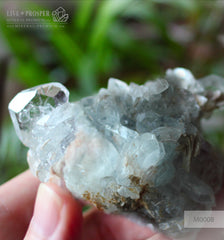 Sky Blue aquamarine 705 CT with Muscovite 0,61g Небесно-голубой аквамарин 705 карат с мусковитом 0,61г 