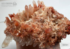 Red Quartz Crystal Cluster Specimen  Красный кварц – выставочный образец 