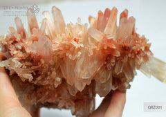 Red Quartz Crystal Cluster Specimen  Красный кварц – выставочный образец 