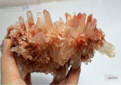 Red Quartz Crystal Cluster Specimen  Красный кварц – выставочный образец 