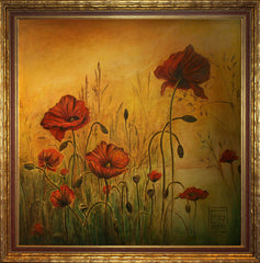 Poppies oil on canvas oil on canvas Маки холст, масло Ешурин Ростислав